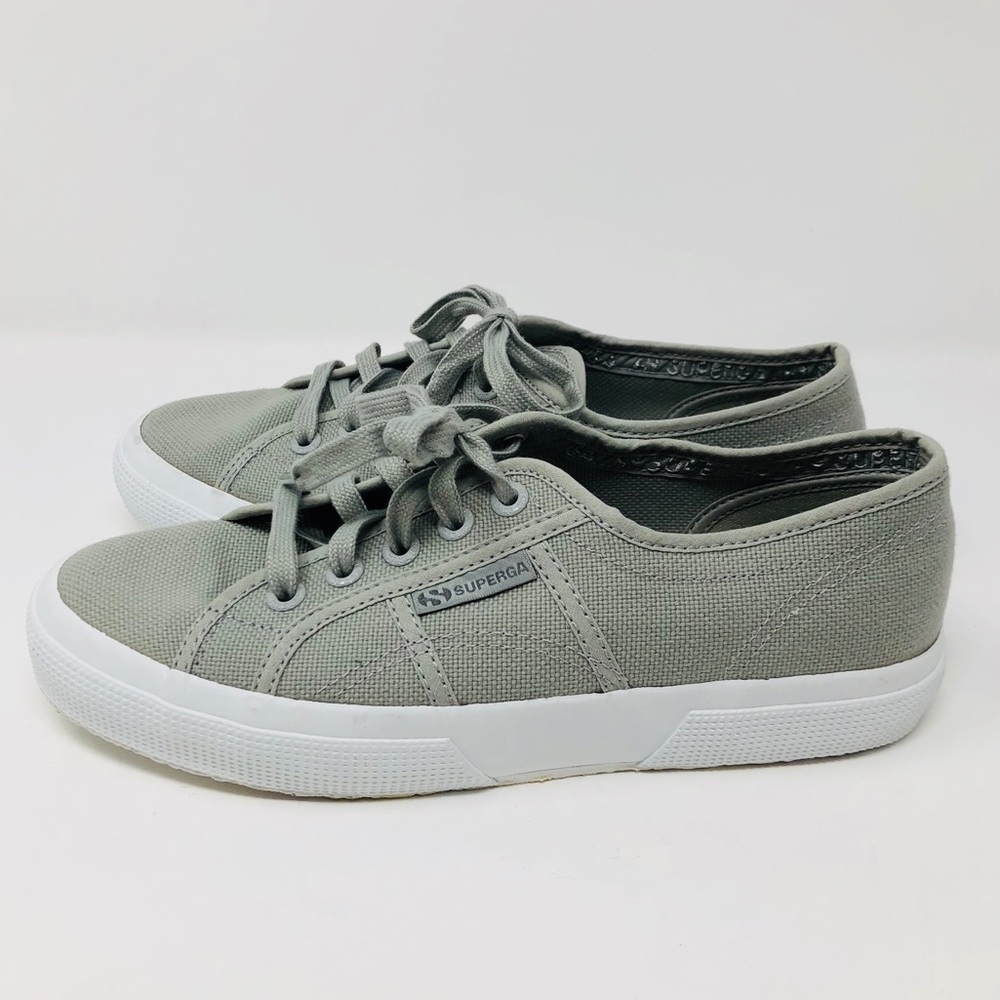 SUPERGA 2750 COTU LIGHT GREY SNEAKERS SZ38